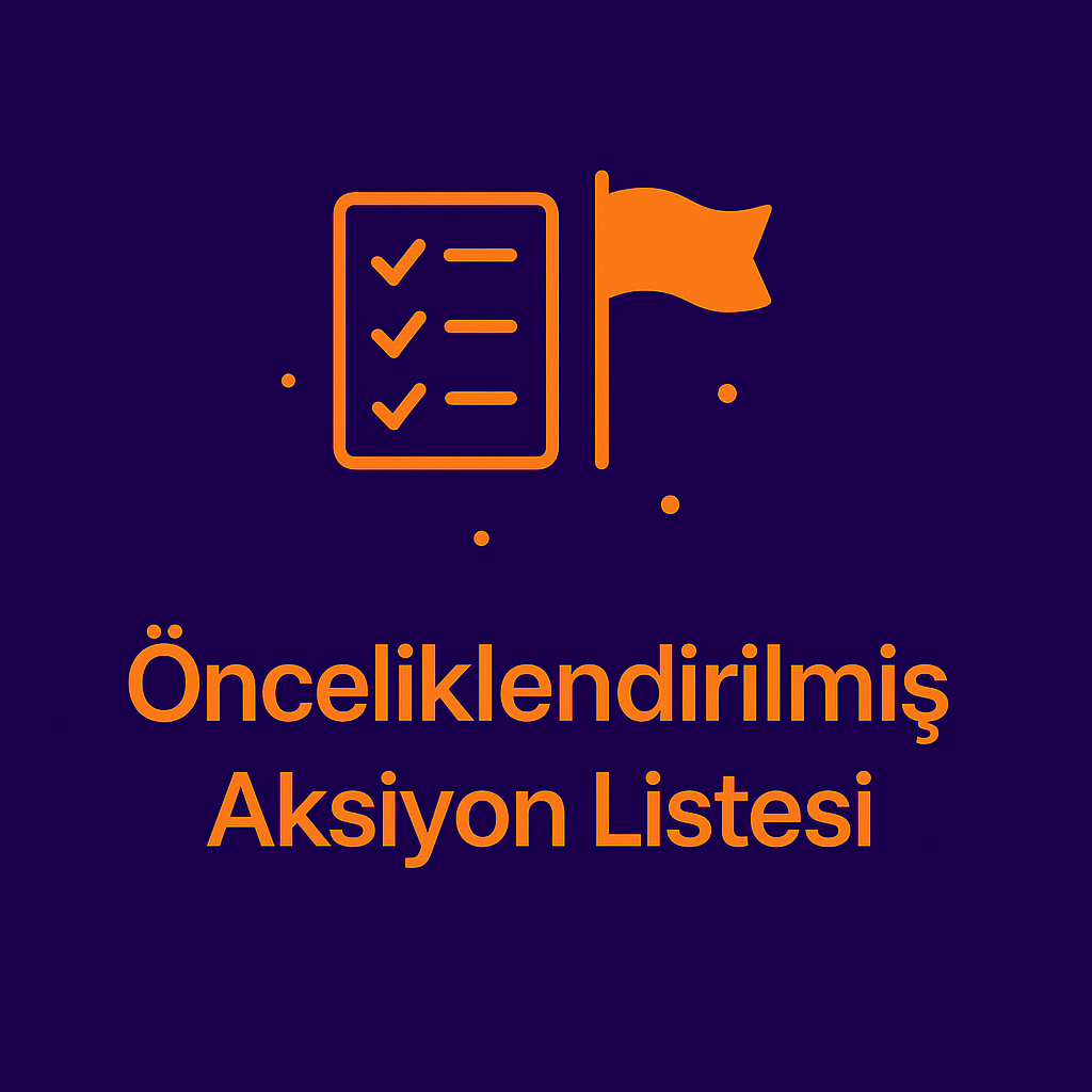 Önceliklendirilmiş Aksiyon Listesi